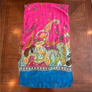 Vibrant Paisley Scarf